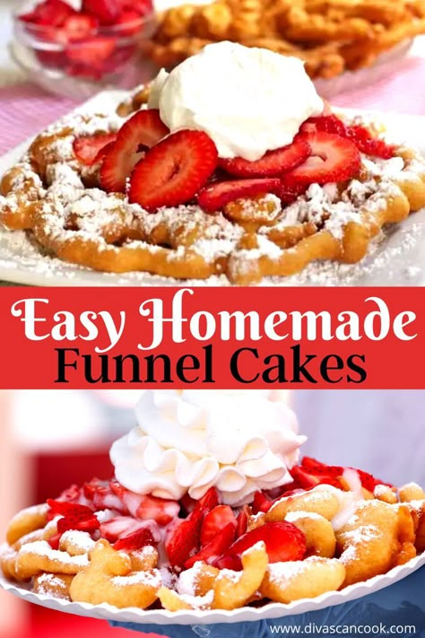 Funnel Cake Birthday Cake, Cookies And Cream Funnel Cake, Peach Cobbler Funnel Cake, Strawberry Cheesecake Funnel Cake, Homemade Funnel Cake Recipe Easy, Funnel Cake Recipe With Pancake Mix Easy, How To Make Funnel Cakes At Home, Funnel Cake Toppings Ideas, Carnival Funnel Cake Recipe