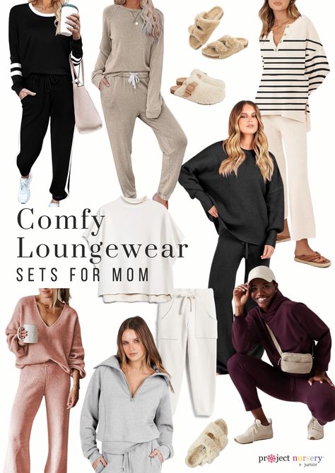 Best Comfy Loungewear Sets for Mom Mom Essentials, Comfortable Loungewear, Project Nursery, Loungewear Sets, Must Have Items, Pull Off, Parenting Tips, New Moms, In Style