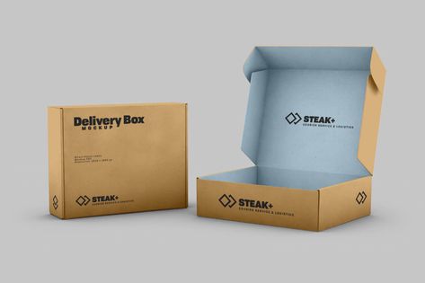 Free Delivery Shipping Box Mockup PSD | Designbolts Mockup Packaging Box, Free Packaging Mockup, Free Mockup Templates, Mailer Box, Free Psd Mockups Templates, Mockup Downloads, Corrugated Box, Psd Template Free, Psd Mockup Template