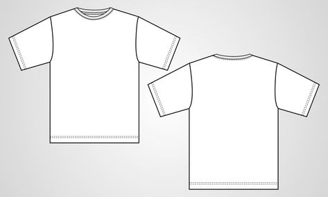 Clothing Mock Up Templates, T Shirt Mock Up Free Templates, Vector Mockup Clothes, T Shirt Template Front And Back, Mock Ups Design, Tshirt Flat Sketch, Tshirt Sketch, Short Mockup, Clothes Mockup Free