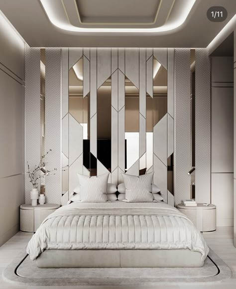 Bedroom Types, Bed Back Wall Design, Bedroom Wall Colour Combination, Back Wall Design, Luxurious Bedroom Design, Modern Hotel Room, Wood Wall Panel, Armstrong Ceiling, Custom Beds