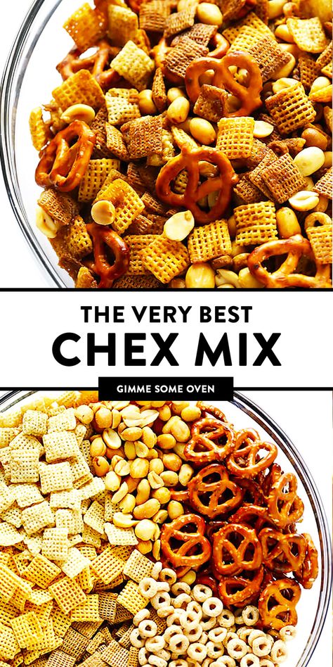 This Extra-Bold Chex Mix recipe is a great snack or party appetizer, and irresistibly delicious! | gimmesomeoven.com #chexmix #snack #appetizer #cereal Bold Chex Mix Recipe, Ranch Chex, Ranch Chex Mix, Homemade Chex Mix, Chex Mix Recipe, Chex Party Mix, Chex Mix Recipes, Muddy Buddies, Easy Budget