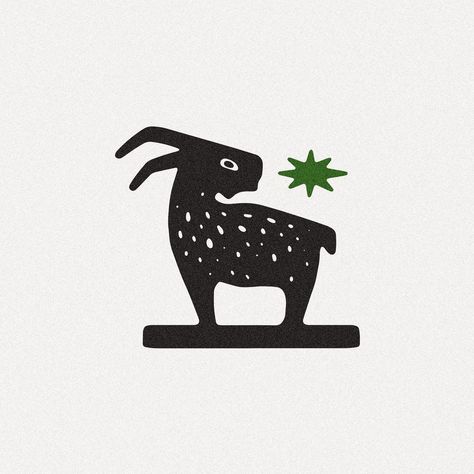 James Coffman on Instagram: “Goat and Green Star #blockprinting #art #logo #drawing #woodblockprint #france #french #folkart #designinspiration #typeface #folk…” Goat Graphic, Ibex Drawing, Goat Folk Art, Goat Simple Drawing, Goat Print, Folk Logo Design, Logo Animal Design, Folk Art Logo, Goat Symbol