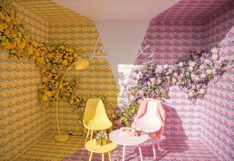 1111 Lincoln Road, East Olivia, Create And Cultivate, Lobby Designs, Disco Decorations, Light Tunnel, Lincoln Road, Brand Activations, Flower Walls