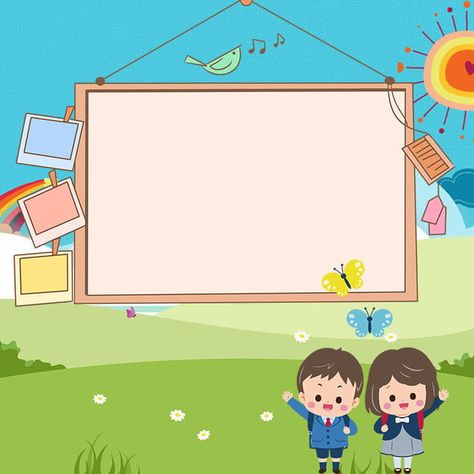 Primary School Student Award Poster Background Material Background Studies, Award Poster, Classroom Background, Background Ppt, Background For Powerpoint Presentation, Student Cartoon, School Frame, School Images, School Wall Art