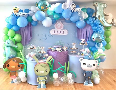 Octonauts Birthday Party Decorations, Octonauts Party Ideas, Cbeebies Party, Octonauts Birthday Party Ideas, Octonauts Birthday Party, Octonauts Party, Ocean Birthday Party, Event Stylist, Bday Party Theme