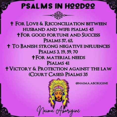 Psalms Spells, Psalms Hoodoo, Hoodoo Psalms, Hoodoo Conjure Rootwork, Hoodoo Magic, Hoodoo Conjure, Hoodoo Spells, Good Luck Spells, Voodoo Hoodoo