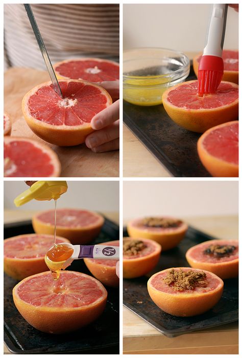 How to Make Baked Honey Brown Sugar Grapefruit Baked Grapefruit, Brûléed Grapefruit, Grapefruit Breakfast, Breakfast Grapefruit, Ways To Use Grapefruit, Brulee Grapefruit, Honey Brown, Mini Marshmallows, Breakfast Recipes Easy