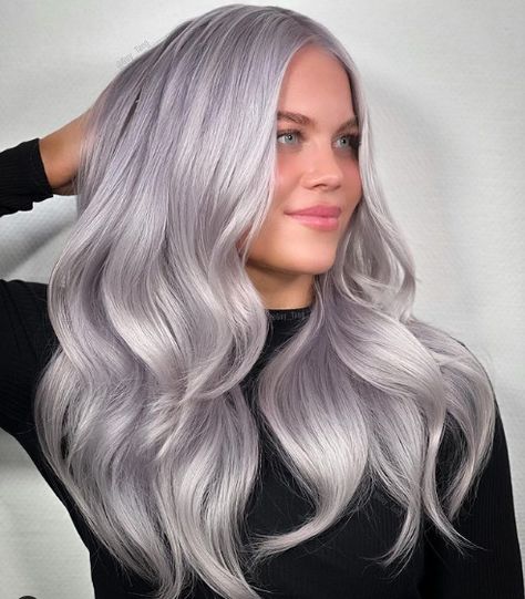 Silver Hair Color Formula, Guy Tang Hair, Natural White Hair, Pale Blonde Hair, Heat Protection Spray, Temporary Hair Dye, Grey White Hair, Protection Spray, Gorgeous Gray Hair