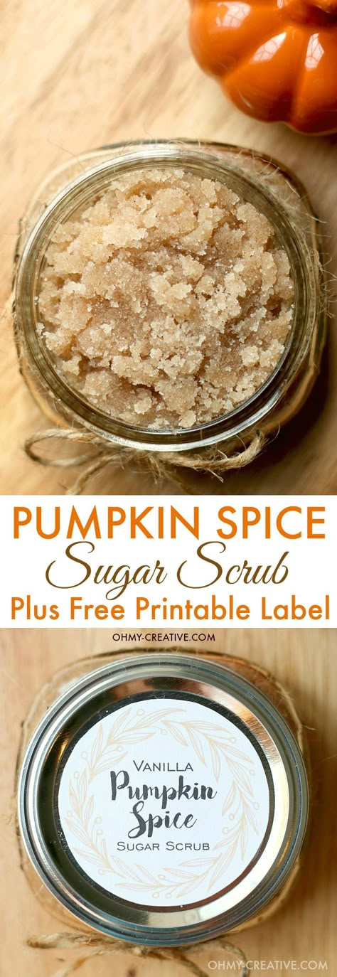 Pumpkin Spice Sugar Scrub, Peppermint Scrub, Sugar Scrub Homemade Recipe, Scrub Diy, Homemade Pumpkin Spice, Sugar Scrub Homemade, Ladies Lunch, Homemade Scrub, Sugar Scrub Recipe