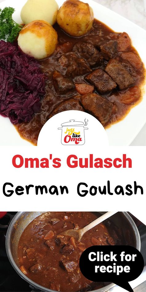 Authentic German Goulash, German Crock Pot Recipes, Quick German Recipes, Austrian Goulash Recipes, Bavarian Goulash Recipes, German Goulash Recipes Germany, German Golashes Recipes, German Goulash Soup, Easy Hungarian Goulash