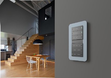 Knx Home Automation, Smart Panel, Kitchen Finishes, Home Theater Setup, Smart Home Design, Mid Century Architecture, Home Automation System, Home Technology, Comfort Design