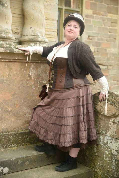 Me at Rufford Abbey, 2018 Plus Size Steampunk, Steampunk Stuff, Female Inspiration, Steampunk Cosplay, Historical Costume, Steam Punk, Steampunk Fashion, Steam, Victorian Dress