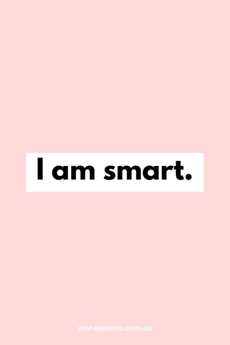 I Am Smart Affirmation Aesthetic, I Am Smart Aesthetic, Being Smart Aesthetic, I Am Smart Quotes, Smart Manifestation, Smart Vision Board, Smart Girl Affirmations, I Am Successful Affirmations, I Am Intelligent Affirmations