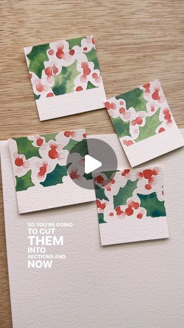 Kristin Van Leuven | Watercolor artist and instructor on Instagram: "One of my favorite ways to paint gift tags is to batch paint them using patterns. Everything always looks better once you cut it up 😆 Adding a handmade watercolor gift tag to your gifts this year will really add a wow factor too! Are you excited for this next series?! I am in need of sooo many gift tags haha" Watercolor Christmas Cards Diy, Diy Christmas Tags, Watercolor Holiday Cards, Vince Guaraldi, Christmas Gift Tags Diy, Easy Diy Christmas Gifts, Doodle Art Journals, Gift Tags Diy, Christmas Card Art