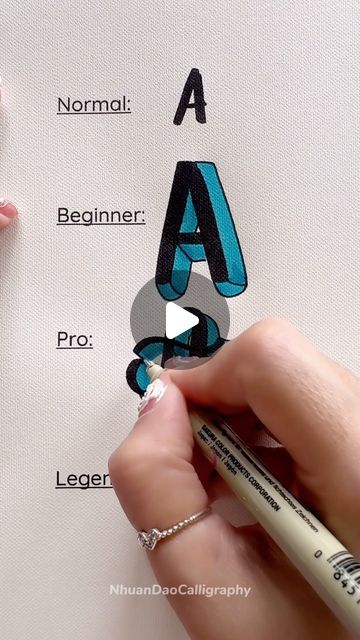 Nhuan Dao✨Calligraphy & Lettering❤️ on Instagram: "How to Write “A” 🤔
.
.
.
🌟FREE Gift For You:
Do You Want to Try Your Hand at Brush Lettering and Calligraphy? Download This FREE WORKSHEET : “Master 8 Basic Stroke Of Brush Lettering” For Beginners
👉You Can Find The Link in My Bio or Visit: http://nhuandaocalligraphy.com
.
.
.
#NhuanDaoCalligraphy #Calligraphy
#BrushLettering #ModernCalligraphy #HandLettering #Lettering #Handwriting #LetteringStyle
#Handmade #DIY #artreels #reels" Basic Calligraphy For Beginners Alphabet, Calligraphy Alphabet For Beginners, Calligraphy Letters Design, Brush Lettering Alphabet, How To Do Calligraphy, Lettering For Beginners, Lettering Handwriting, Pretty Handwriting, Calligraphy Lettering