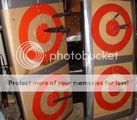 Easy Knife-Throwing Targets: Cardboard & Ductape Diy Knife, Milk Carton, Wood Board, A Wood, Take A, Target, Wood