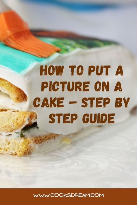 Cake With Printed Image, How To Print Edible Images, Diy Edible Cake Topper, How To Print Edible Images Cakes, Photo Cakes Printed, How To Put A Photo On A Cake, Edible Photo Cake Ideas, Cake Transfer Image, Cakes With Photos Printed On Them