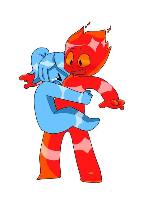 Fireboy And Watergirl Fanart, Fire Boy And Water Girl, Fireboy And Watergirl, Water Girl, Ben Tennyson, Super Powers Art, Plantas Vs Zombies, Cute Disney Drawings, Girl In Water