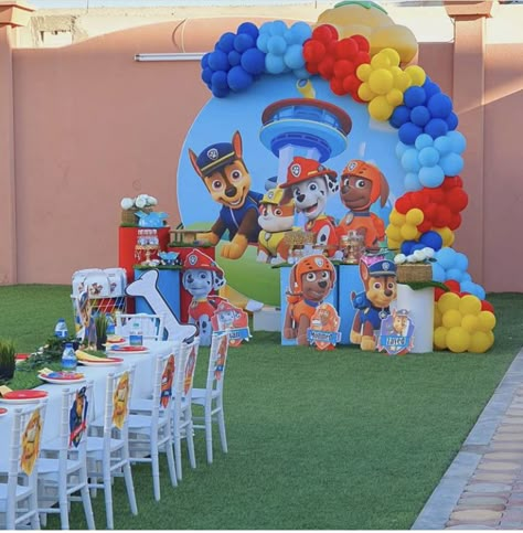 Paw Patrol Decoration Ideas, Pow Patrol Birthday Theme, Paw Patrol 1st Birthday Party Boys, Paw Patrol Decorations Birthdays, Paw Patrol Party Ideas Decoration, Paw Patrol 4th Birthday Party, Paw Patrol Birthday Ideas, Paw Patrol Decoration, Paw Patrol Ideas