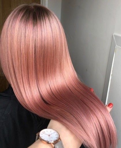 Gold Blonde Hair, Gold Hair Colors, Hair Color Rose Gold, Pastel Pink Hair, Gold Blonde, Colour Ideas, Rose Gold Hair, Rose Hair, Pastel Hair