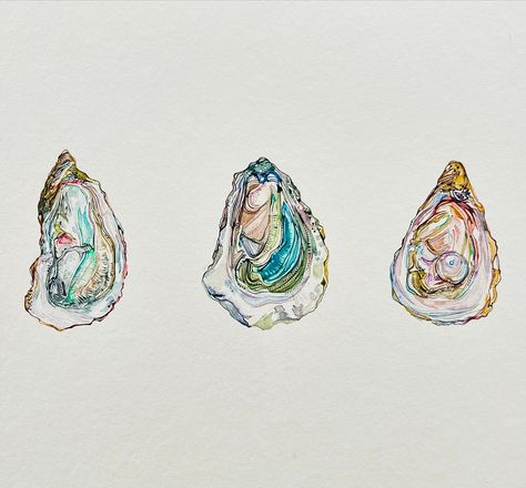 D i s c o v e r “In roughened shells, closed to the light, A secret waits beyond the sight. Formed by pressure, time, and dark, A quiet pearl begins its spark” ✨ Painted with @derwentartofficial watercolours. Excluding pearlescent paint 🐚 #derwent #derwentambassador #discover #oysterpearl #paintedoysters #oysters #watercoloroyster #watercolorshells #inktober #inktober2024 #inktoberday2discover #inktoberday2 #discoverinktober #katiebute #watercolorshells Pearlescent Paint, Oyster Pearl, Shells, Paint, Quick Saves