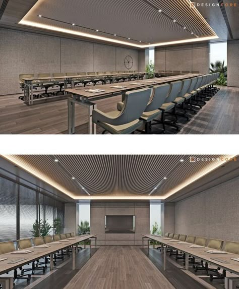 Modern Office Design Inspiration, Meeting Room Design Office, Conference Room Design, Auditorium Design, Meeting Room Design, Corporate Interior Design, Industrial Office Design, Office Interior Design Modern, Office Meeting Room