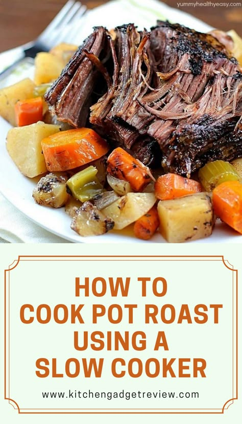 Slow Cook Pot Roast, Best Pot Roast Recipe, Post Roast, Crock Pot Chuck Roast, Beef Roast Crock Pot, Crockpot Roast Recipes, Pot Roast Crock Pot Recipes, Cooking Roast Beef, Best Pot Roast