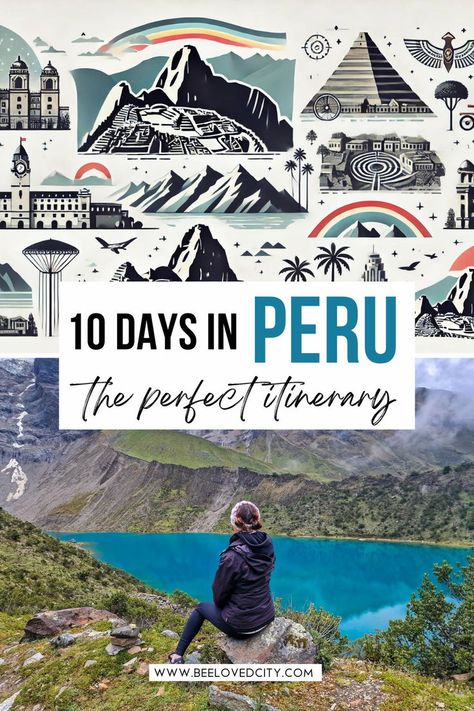 Experience the wonders of Peru with our 10-day Peru itinerary, designed to showcase the country's most iconic sights, from Cusco to Machu Picchu. Discover the rich history, vibrant culture, and breathtaking landscapes with this comprehensive Peru travel guide. Peru 7 Day Itinerary, Peru Itinerary 10 Days, Traveling To Peru, Manchu Pichu Peru, Macchu Picchu Trip, Cusco Peru Photography, Machu Picchu Peru Travel, Lima Peru Travel, Peru Itinerary