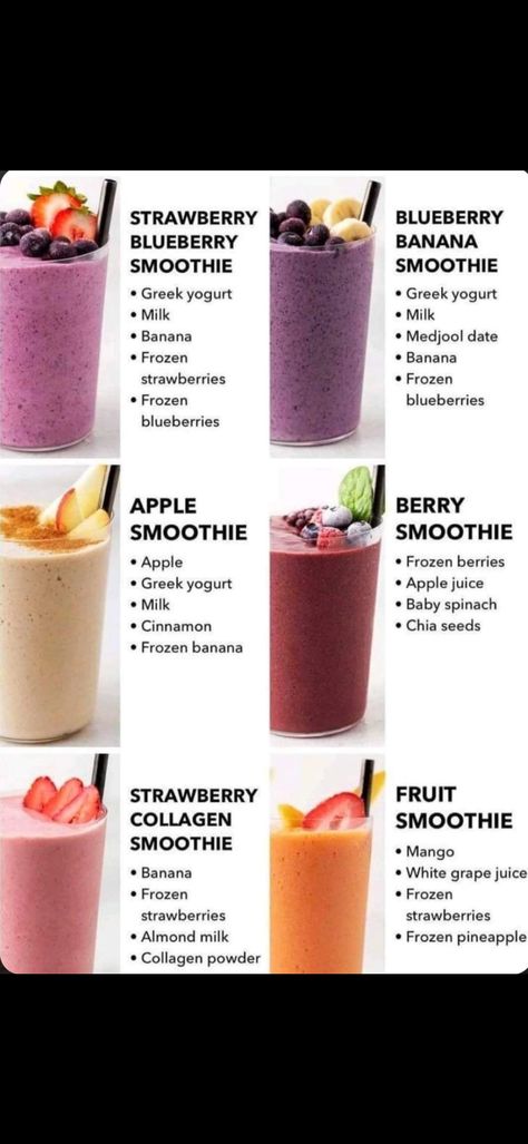 Ninja Blender Recipes Smoothies, Breakfast Smoothie Bowl Recipes, Blender Recipes Smoothies, Frozen Fruit Smoothie, Blueberry Banana Smoothie, Breakfast Smoothie Bowl, Amazing Food Hacks, Fruit Smoothie Recipes Healthy, Smoothie Drink Recipes