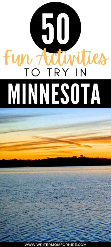 sunset over a lake; text that reads: 50 fun activities to try in minnesota Things To Do In Minnesota, Travel Minnesota, North Shore Minnesota, Family Travel Hacks, Minnesota Travel, The Writer, Best Places To Travel, Unique Things, Summer Look