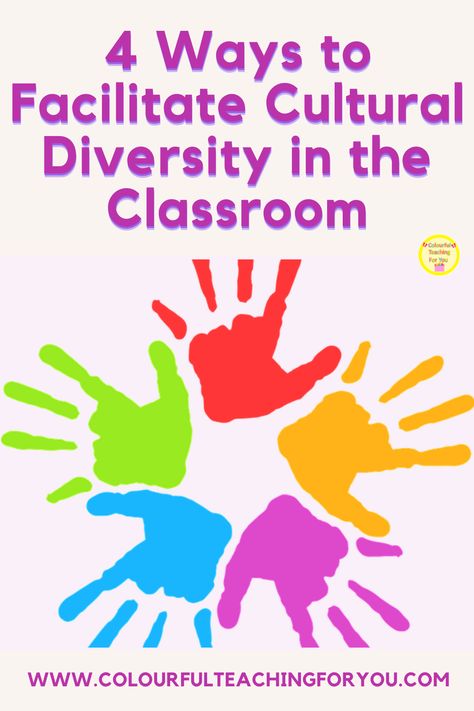 4 Ways to Facilitate Cultural Diversity in the Classroom by Charlotte Lim of Colourful Teaching For You. Cultural diversity activities for kids social studies. Cultural diversity activities for middle school. https://www.colourfulteachingforyou.com/2023/08/4-ways-to-facilitate-cultural-diversity-in-the-classroom Diversity Activities For Kids, Cultural Diversity Activities, Inclusion Activities, Diversity Activities, 4th Grade Activities, Diversity In The Classroom, Religion Activities, How To Teach Kids, Cultural Awareness