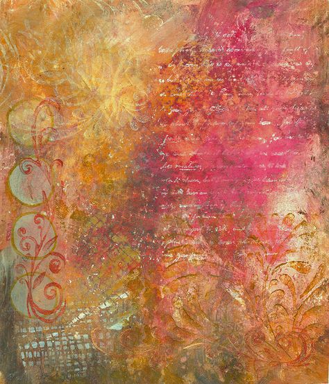 Mixed Media Background by Linda Marcille ~ Art on Silk, via Flickr Mixed Media Art Backgrounds, Background Art Ideas, Flowers Background Wallpapers, Journaling Backgrounds, Moodboard Background, Crafting Background, Canva Backgrounds, Canva Background, Media Background