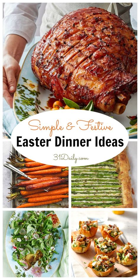 Easter Dinner Meals Ideas, What To Cook For Easter Dinner, Ostara Dinner Ideas, Pasta Sheets Ideas, Traditional Easter Side Dishes, Vegetables For Easter Dinner, Savory Easter Food, Simple Easter Lunch Ideas, Easter Dishes Recipes Dinners