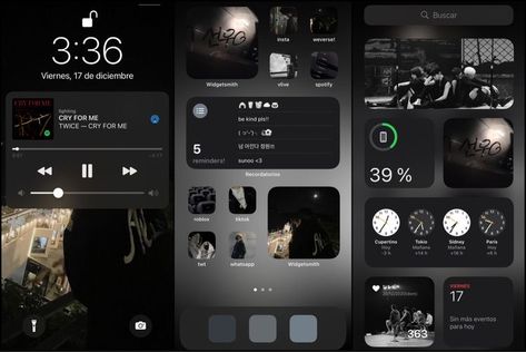 Layout Design Phone, Phone Aesthetic Layout, Black Iphone Layout, 15 Wallpaper, Organize Phone Apps, Phone Template, Iphone Dynamic Wallpaper, Ios App Iphone, Phone Lockscreen