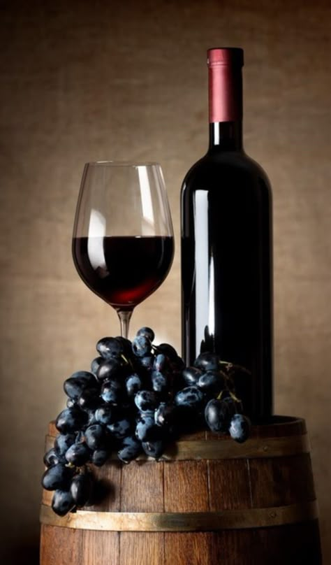 A Glass Of Wine, Glass Of Wine, Still Life, Wine Glass, Grapes, Wine, Glass, Black