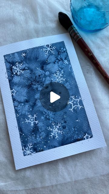 4,645 likes, 31 comments - art_by_dbird on November 15, 2023: "Snowflakes

Trying out different watercolor techniques here:
- masking fluid
- wet on wet for background
- hand sanitizer spray 
- salt

Hope you enjoy the process 🤗

.
.
.

#happy #happypainting #snowflakes #watercoloreffects #watercolorandsalt #maskingfluid #handsanitizer #schmincke_official #princetonbrushes #watercolorpainting #trysomethingnew #watercolorsforbeginners #simplepainting". Painting With Salt And Watercolor, Watercolor Art With Salt, Watercolour Masking Fluid Ideas, Snowflake Watercolor Paintings, Watercolor Ornament Painting, Winter Acrylic Paintings Easy, Watercolor Xmas Card Ideas, Watercolor Holiday Cards Diy, Hand Painted Christmas Cards Watercolors