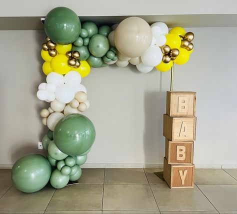 Bee Theme Gender Reveal Party, Bee Baby Shower, Baby Bee, Bee Theme, Reveal Parties, Gender Reveal Party, Gender Reveal, Sage Green, Color Palette