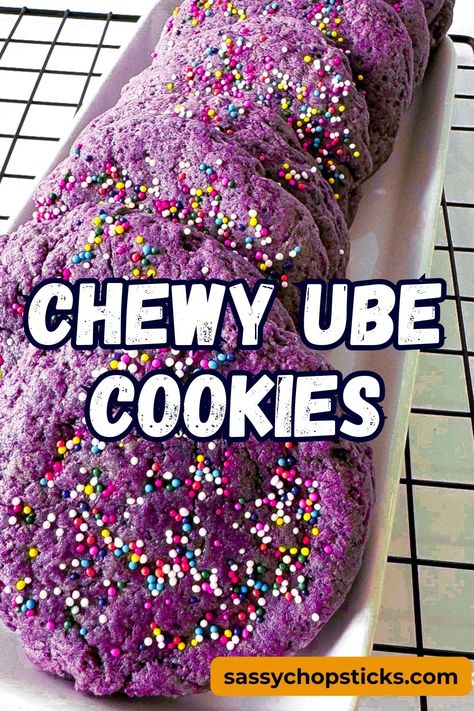 These vibrant purple treats are visually stunning and bursting with the unique, sweet taste of ube. Ube Shortbread, Yam Dessert, Cake Batter Cookies Recipe, Purple Treats, Ube Cookies, Ube Desserts, Inexpensive Desserts, Ube Jam, Purple Desserts