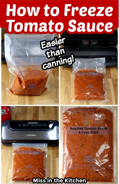 Freezing Tomato Sauce In Bags, Homemade Tomato Sauce With Fresh Tomatoes To Freeze, Freezing Homemade Tomato Sauce, Tomato Sauce For Freezing, Tomato Soup For Freezing, Roasting And Freezing Tomatoes, Roma Tomatoes Recipes Freezing, Homemade Tomato Sauce To Freeze, How To Freeze Tomato Sauce