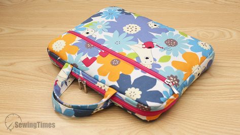 DIY Slim Laptop Bag 13″ Computer Bag Diy, Diy Laptop Bag Pattern, Diy Quilted Bag, Laptop Bag Pattern, Laptop Case Pattern, Diy Laptop Bag, Slim Laptop Bag, Diy Bags Jeans, Backpack Sewing