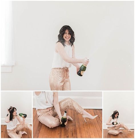 Champagne Photography Woman, Champagne Birthday Photoshoot, Photoshoot With Champagne, Champagne Photoshoot, Divorce Photoshoot, Wine Photoshoot, Celebration Photoshoot, Paris Shooting, Birthday Portraits