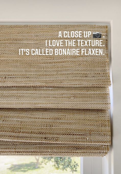 Why We Love Our Bonaire Flaxen Woven Wood Shades - Jaime J Scott Modern Farmhouse Shades, Diy Woven Shades, Woven Shades With Curtains Living Room, Woven Blinds Living Room, Earthy Window Treatments, Wooden Woven Shades, Bali Natural Woven Shades, Natural Window Shades, Woven Shades Bedroom