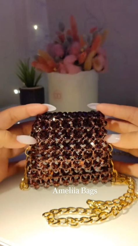 Handmade Crystal Beaded Bag/Vintage Beaded Purse/Crystal Beaded Bags in 2022 | Beaded bags, Seed bead tutorial, Beading tutorials Hand Beaded Bag, Braided Bracelet Diy, Embroidery Beaded, Diy Bead Embroidery, Diy Bag Designs, Tutorials Diy, Diy Bags Patterns, Beaded Jewelry Tutorials, Handmade Jewelry Tutorials