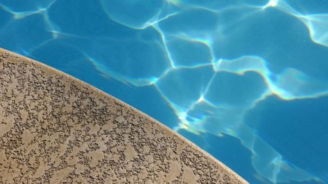 What are the pros and cons of Kool Deck vs. acrylic pool deck vs. pavers? Kool Deck, Acrylic Pool, Knockdown Texture, Backyard Swimming Pool, Concrete Swimming Pool, Pool Pavers, Swimming Pool Decks, Thermal Expansion, Cool Deck