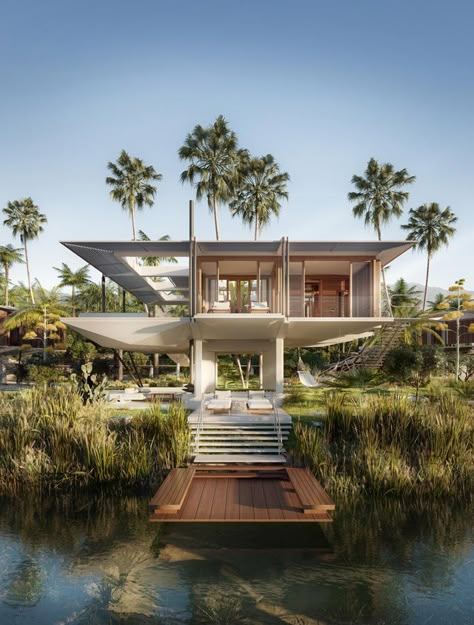 Cabo Resorts, Glamping Resorts, Resort Architecture, Mexico Resorts, Tropical House, Luxury Villas, Facade Design, Villa Design, Built Environment