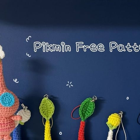 Pikmin Sewing Pattern, Crochet Pikmin Pattern Free, Pikmin Crochet Pattern Free, Pikmin Crochet, Rock Pikmin, Purple Pikmin, Pikmin Bloom, Bracelets Ideas, Crochet Design