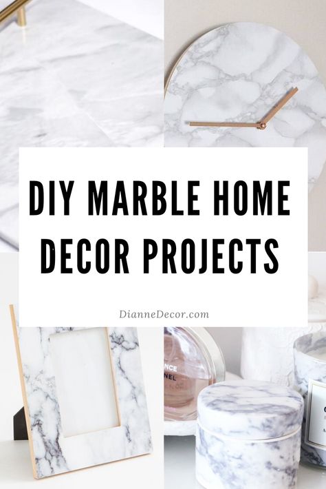 DIY marble home decor projects are an easy way to class up any space. Check out these 10 ways to add marble accents to your home today.    #diymarblehomedecor #homedecor #marblehomedecor #diydecoratingideas #diydecor #decoratingonabudget Diy With Marble Pieces, Marble Leftovers Ideas, Scrap Marble Projects, Marble Diy Projects, Diy Marble Tray, Diy Marble Crafts, Marbleized Decor, Marble Diy, Diy Magnet Board