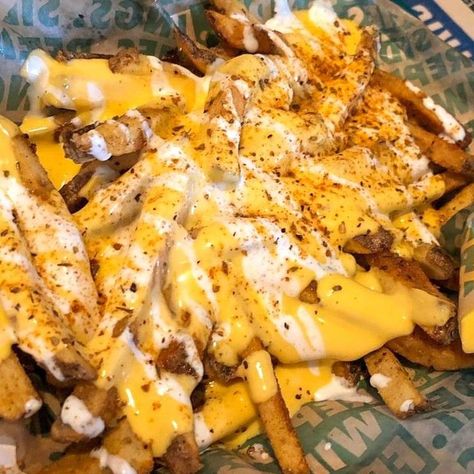 "Life is a combination of magic and fries! Order your favorites from Wing Stop - La Habra, CA 📸: Wing Stop #halalrun #eathalal #halalfood" Wing Stop Cheese Sauce, Wings Stop, Wing Stop Flavors, Wings And Fries, Wing Stop Fries Seasoning, Halal Food, Wing Stop Aesthetic, Wing Stop Voodoo Fries Recipe, Wing Stop Fries