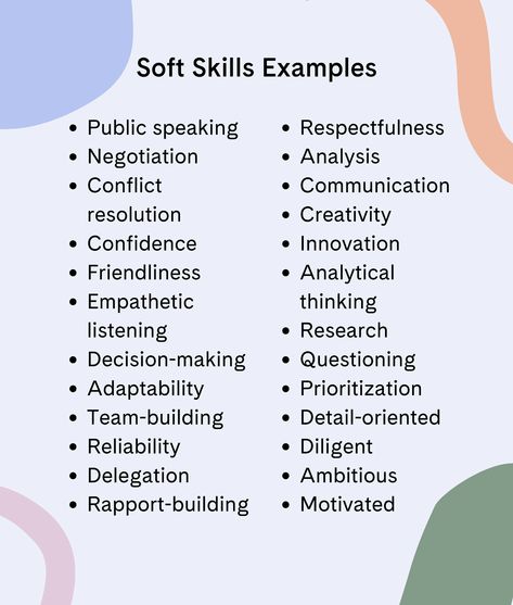 What Are Soft Skills? Definition and Examples - Forage Soft Skills Activities, Resume Skills List, Hard Skills, Leadership Traits, Teamwork Skills, Personal Qualities, Activities Ideas, List Of Skills, Student Resume